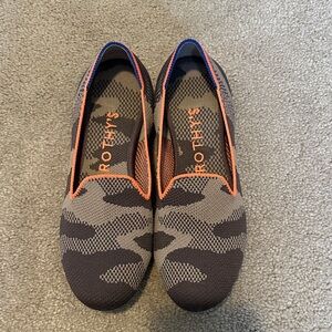 Rothy's Women's Camouflage Flats - Black, Gray, and Orange